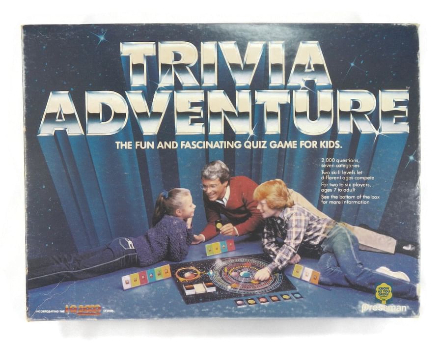 Collection of vintage trivia board games