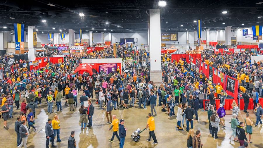 Crowded exhibition hall during Denver Pop Culture Con