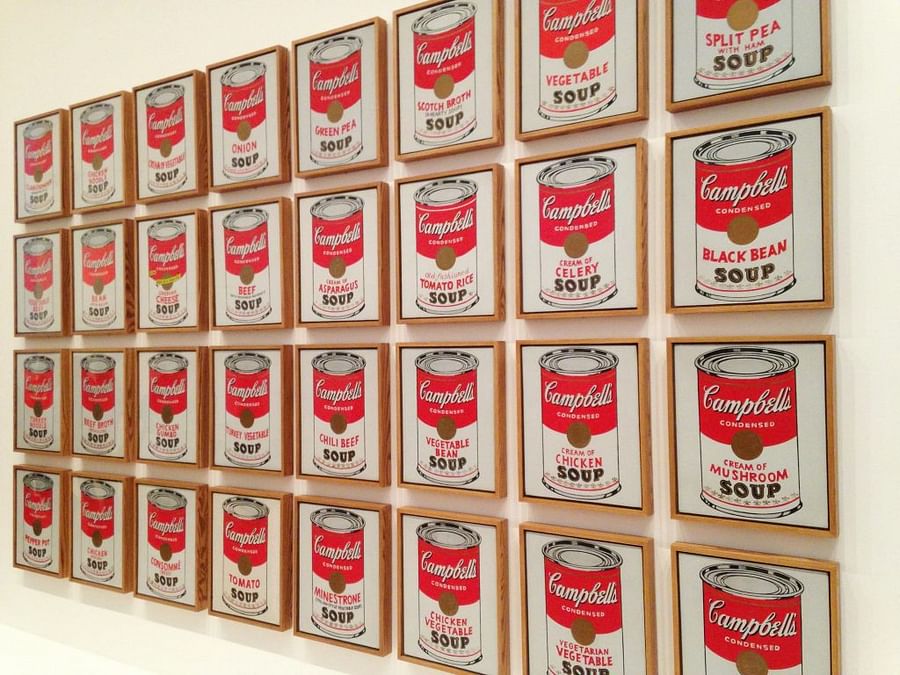 Andy Warhol\'s Campbell\'s Soup Cans artwork
